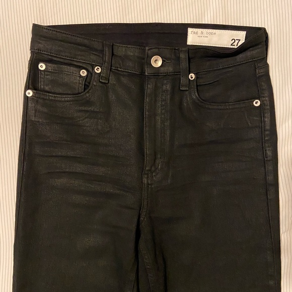Rag & Bone Nina High Rise Coated Skinny Jeans - Picture 6 of 6